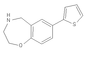 Image of 7-(2-thienyl)-2,3,4,5-tetrahydro-1,4-benzoxazepine