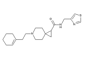 6-(2-cyclohexen-1-ylethyl)-N-(thiazol-4-ylmethyl)-6-azaspiro[2.5]octane-2-carboxamide