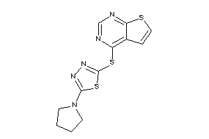 4-[(5-pyrrolidino-1,3,4-thiadiazol-2-yl)thio]thieno[2,3-d]pyrimidine