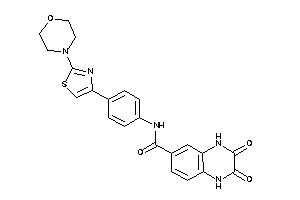 Image of 2,3-diketo-N-[4-(2-morpholinothiazol-4-yl)phenyl]-1,4-dihydroquinoxaline-6-carboxamide