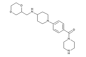 [4-[4-(1,4-dioxan-2-ylmethylamino)piperidino]phenyl]-piperazino-methanone