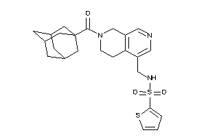 N-[[7-(adamantane-1-carbonyl)-6,8-dihydro-5H-2,7-naphthyridin-4-yl]methyl]thiophene-2-sulfonamide