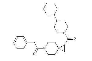 1-[1-(4-cyclohexylpiperazine-1-carbonyl)-6-azaspiro[2.5]octan-6-yl]-2-phenyl-ethanone