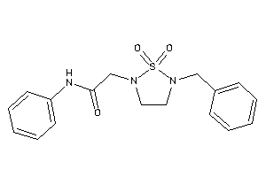 2-(5-benzyl-1,1-diketo-1,2,5-thiadiazolidin-2-yl)-N-phenyl-acetamide