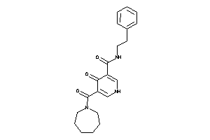 5-(azepane-1-carbonyl)-4-keto-N-phenethyl-1H-pyridine-3-carboxamide