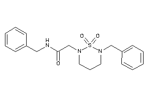 N-benzyl-2-(6-benzyl-1,1-diketo-1,2,6-thiadiazinan-2-yl)acetamide
