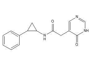 2-(6-keto-1H-pyrimidin-5-yl)-N-(2-phenylcyclopropyl)acetamide