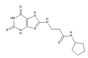 N-cyclopentyl-3-[(2,6-diketo-3,7-dihydropurin-8-yl)amino]propionamide