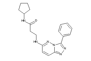 N-cyclopentyl-3-[(3-phenyl-[1,2,4]triazolo[3,4-f]pyridazin-6-yl)amino]propionamide