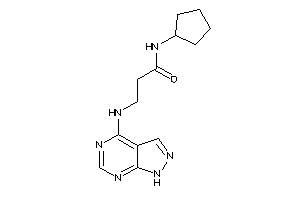 N-cyclopentyl-3-(1H-pyrazolo[3,4-d]pyrimidin-4-ylamino)propionamide