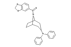 1,3-benzodioxol-5-yl-[3-(N-phenylanilino)-8-azabicyclo[3.2.1]octan-8-yl]methanone