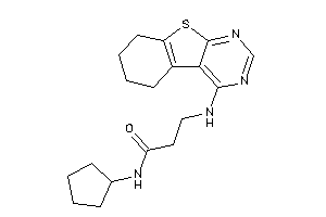 N-cyclopentyl-3-(5,6,7,8-tetrahydrobenzothiopheno[2,3-d]pyrimidin-4-ylamino)propionamide