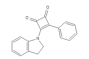 3-indolin-1-yl-4-phenyl-cyclobut-3-ene-1,2-quinone