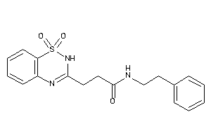 3-(1,1-diketo-2H-benzo[e][1,2,4]thiadiazin-3-yl)-N-phenethyl-propionamide