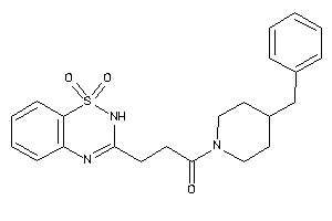 1-(4-benzylpiperidino)-3-(1,1-diketo-2H-benzo[e][1,2,4]thiadiazin-3-yl)propan-1-one