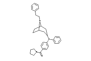 [4-(N-(8-phenethyl-8-azabicyclo[3.2.1]octan-3-yl)anilino)phenyl]-pyrrolidino-methanone