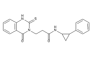 3-(4-keto-2-thioxo-1H-quinazolin-3-yl)-N-(2-phenylcyclopropyl)propionamide