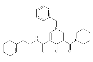 1-benzyl-N-(2-cyclohexen-1-ylethyl)-4-keto-5-(piperidine-1-carbonyl)nicotinamide