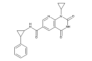 1-cyclopropyl-2,4-diketo-N-(2-phenylcyclopropyl)pyrido[2,3-d]pyrimidine-6-carboxamide