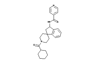 N-[1'-(cyclohexanecarbonyl)spiro[indane-3,4'-piperidine]-1-yl]isonicotinamide