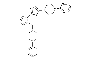 2-(4-phenylpiperazino)-5-[2-[(4-phenylpiperazino)methyl]pyrrol-1-yl]-1,3,4-thiadiazole