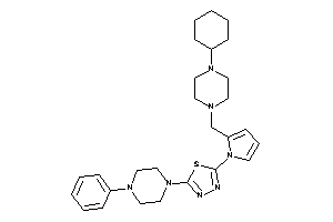 2-[2-[(4-cyclohexylpiperazino)methyl]pyrrol-1-yl]-5-(4-phenylpiperazino)-1,3,4-thiadiazole