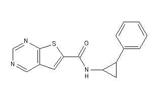 N-(2-phenylcyclopropyl)thieno[2,3-d]pyrimidine-6-carboxamide