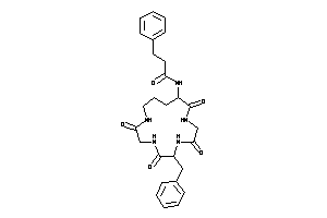 N-(7-benzyl-2,5,8,11-tetraketo-3,6,9,12-tetrazacyclopentadec-1-yl)-3-phenyl-propionamide