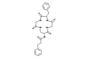 N-(7-benzyl-2,5,8,11-tetraketo-3,6,9,12-tetrazacyclotridec-1-yl)-3-phenyl-propionamide