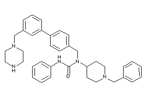 1-(1-benzyl-4-piperidyl)-3-phenyl-1-[4-[3-(piperazinomethyl)phenyl]benzyl]urea