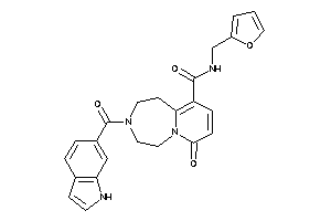 N-(2-furfuryl)-3-(1H-indole-6-carbonyl)-7-keto-1,2,4,5-tetrahydropyrido[2,1-g][1,4]diazepine-10-carboxamide