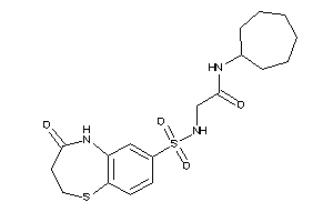 N-cycloheptyl-2-[(4-keto-3,5-dihydro-2H-1,5-benzothiazepin-7-yl)sulfonylamino]acetamide