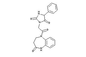 3-[2-keto-2-(4-keto-3,5-dihydro-2H-1,5-benzodiazepin-1-yl)ethyl]-5-phenyl-hydantoin