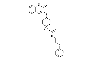 6-[(2-keto-1H-quinolin-3-yl)methyl]-N-(2-phenoxyethyl)-6-azaspiro[2.5]octane-2-carboxamide