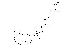 2-[(4-keto-3,5-dihydro-2H-1,5-benzothiazepin-7-yl)sulfonylamino]-N-phenethyl-acetamide