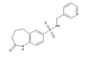 Image of 2-keto-N-(3-pyridylmethyl)-1,3,4,5-tetrahydro-1-benzazepine-7-sulfonamide