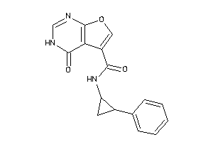 4-keto-N-(2-phenylcyclopropyl)-3H-furo[2,3-d]pyrimidine-5-carboxamide