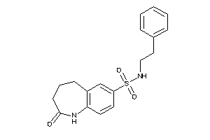 Image of 2-keto-N-phenethyl-1,3,4,5-tetrahydro-1-benzazepine-7-sulfonamide