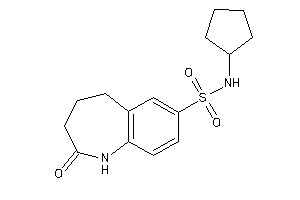 N-cyclopentyl-2-keto-1,3,4,5-tetrahydro-1-benzazepine-7-sulfonamide