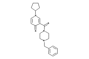 3-(4-benzylpiperazine-1-carbonyl)-1-cyclopentyl-4-pyridone