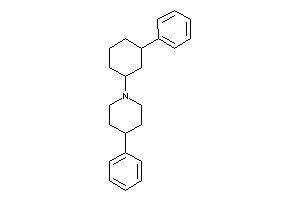 4-phenyl-1-(3-phenylcyclohexyl)piperidine