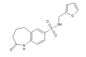 Image of N-(2-furfuryl)-2-keto-1,3,4,5-tetrahydro-1-benzazepine-7-sulfonamide