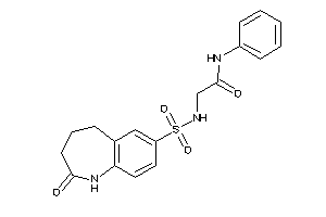 2-[(2-keto-1,3,4,5-tetrahydro-1-benzazepin-7-yl)sulfonylamino]-N-phenyl-acetamide