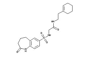N-(2-cyclohexen-1-ylethyl)-2-[(2-keto-1,3,4,5-tetrahydro-1-benzazepin-7-yl)sulfonylamino]acetamide