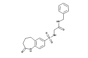 N-benzyl-2-[(2-keto-1,3,4,5-tetrahydro-1-benzazepin-7-yl)sulfonylamino]acetamide