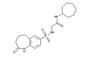 N-cycloheptyl-2-[(2-keto-1,3,4,5-tetrahydro-1-benzazepin-7-yl)sulfonylamino]acetamide