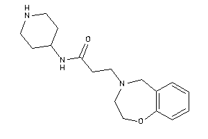 3-(3,5-dihydro-2H-1,4-benzoxazepin-4-yl)-N-(4-piperidyl)propionamide