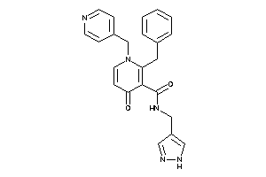 2-benzyl-4-keto-N-(1H-pyrazol-4-ylmethyl)-1-(4-pyridylmethyl)nicotinamide