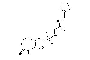 N-(2-furfuryl)-2-[(2-keto-1,3,4,5-tetrahydro-1-benzazepin-7-yl)sulfonylamino]acetamide