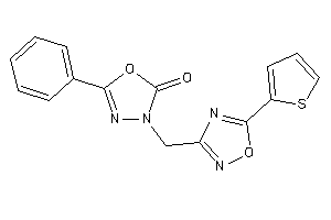 5-phenyl-3-[[5-(2-thienyl)-1,2,4-oxadiazol-3-yl]methyl]-1,3,4-oxadiazol-2-one